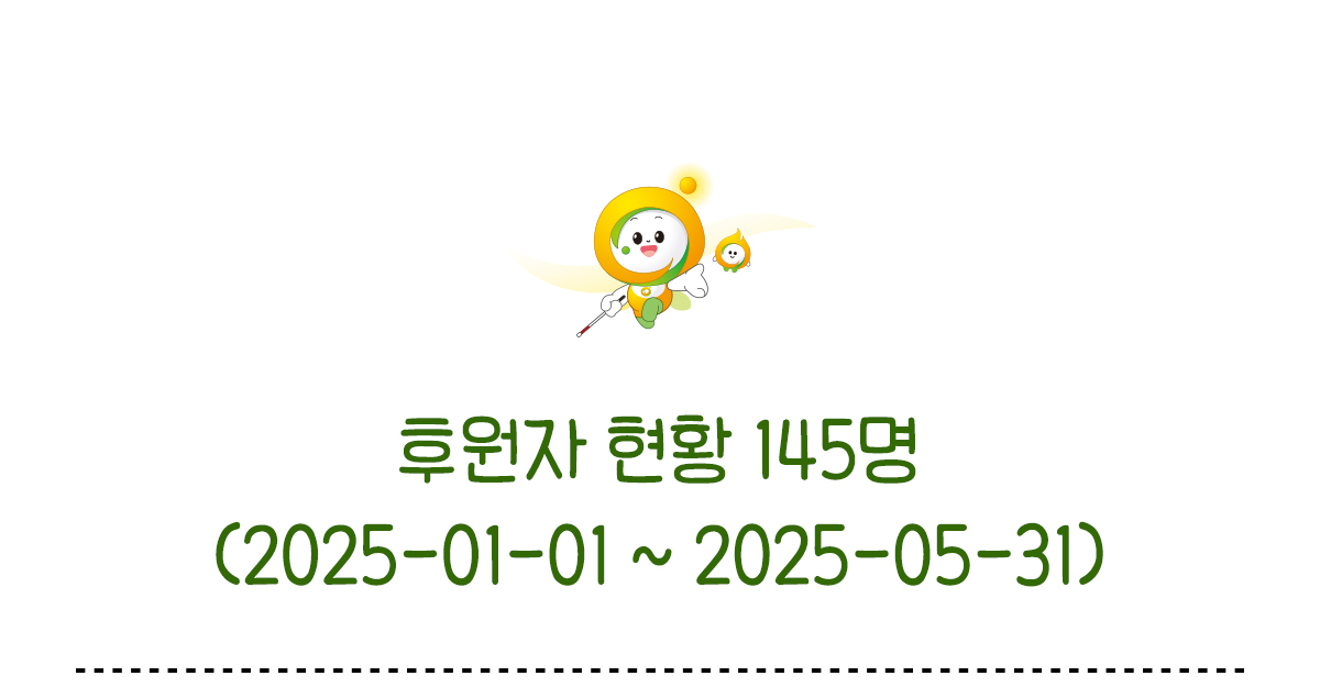 후원자 현황 145명